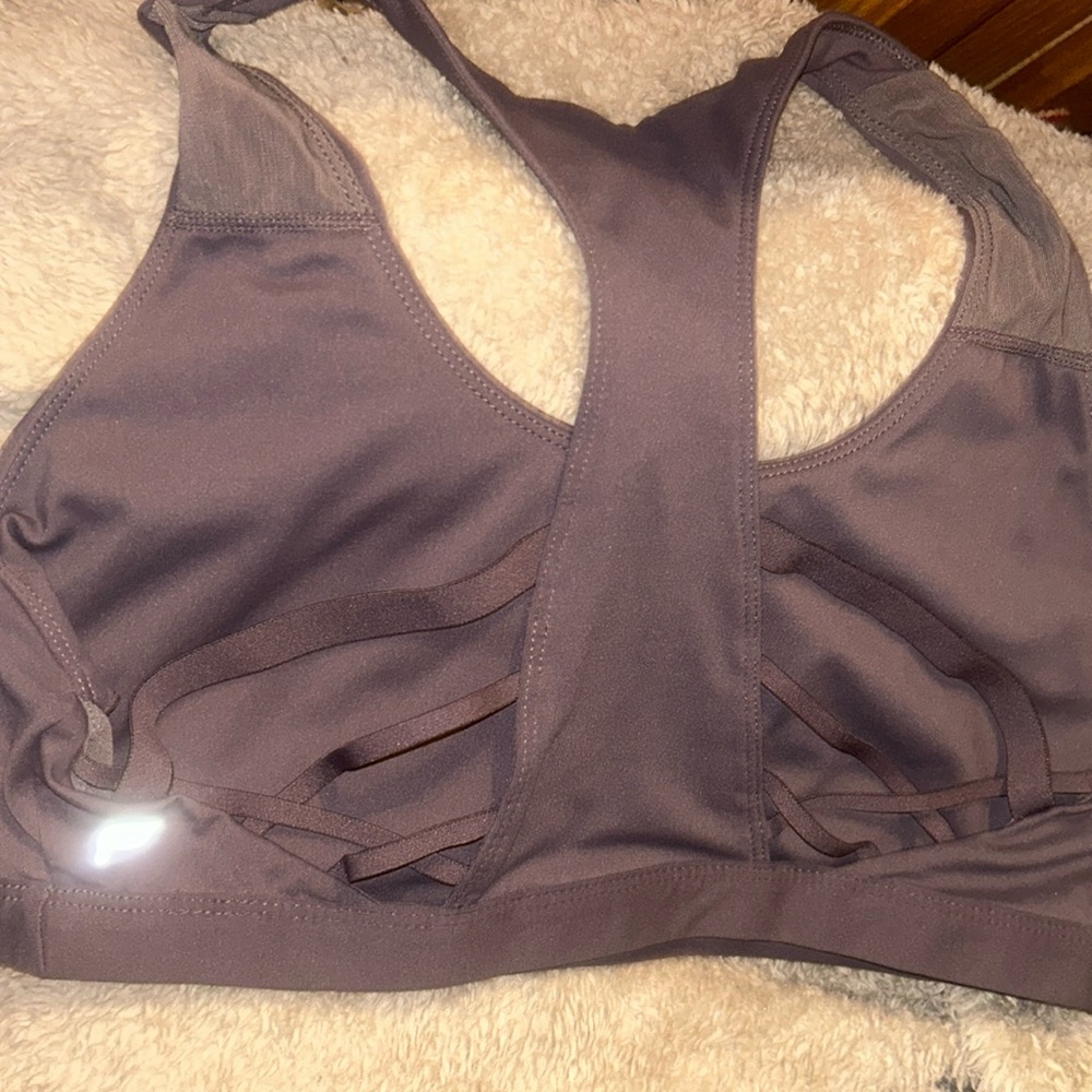 Fabletics Sports Bra. Criss Cross Back Plus Free Lil Fabletics Bag